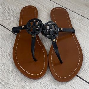 Tory Burch Black Flats